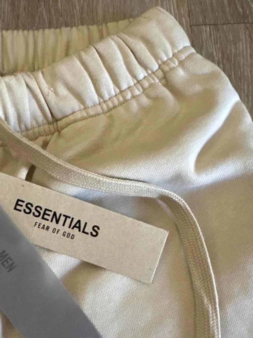 Fear of God ESSENTIALS Cream Drawstring Athletic Shorts